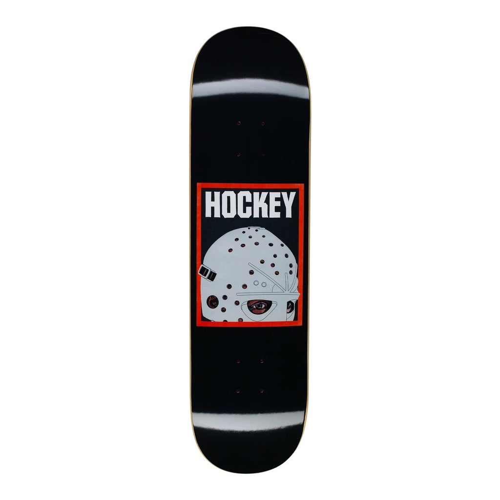 Hockey Skateboards Half Mask Deck - Black - 8.25"