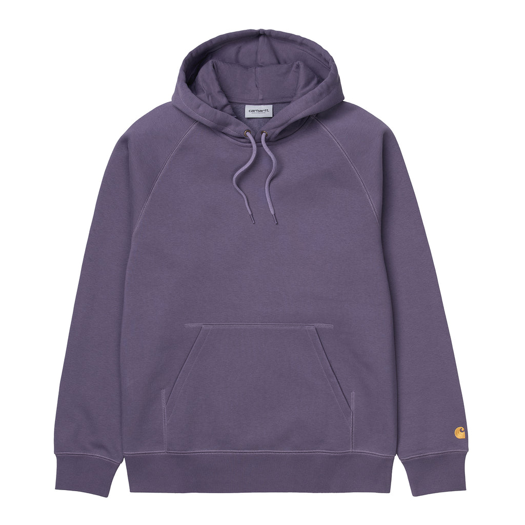 Carhartt WIP Hooded Chase Sweat Hoodie - Provence / Gold