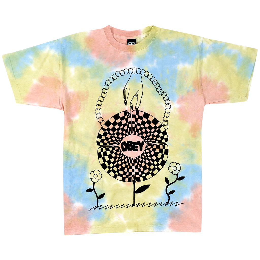 Obey Clothing In Bloom T Shirt in Hummus Blotch