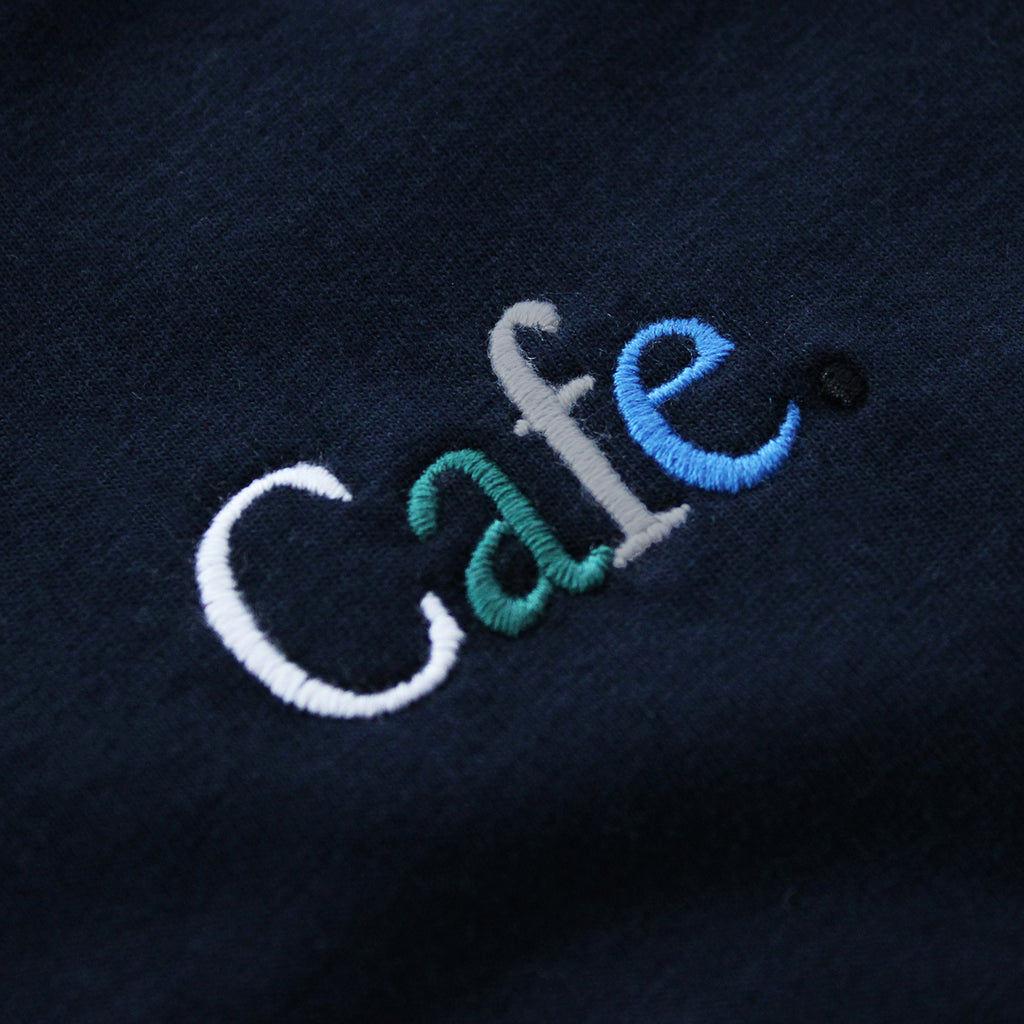 Skateboard Cafe JLH Embroidered Wayne T-Shirt  - Navy