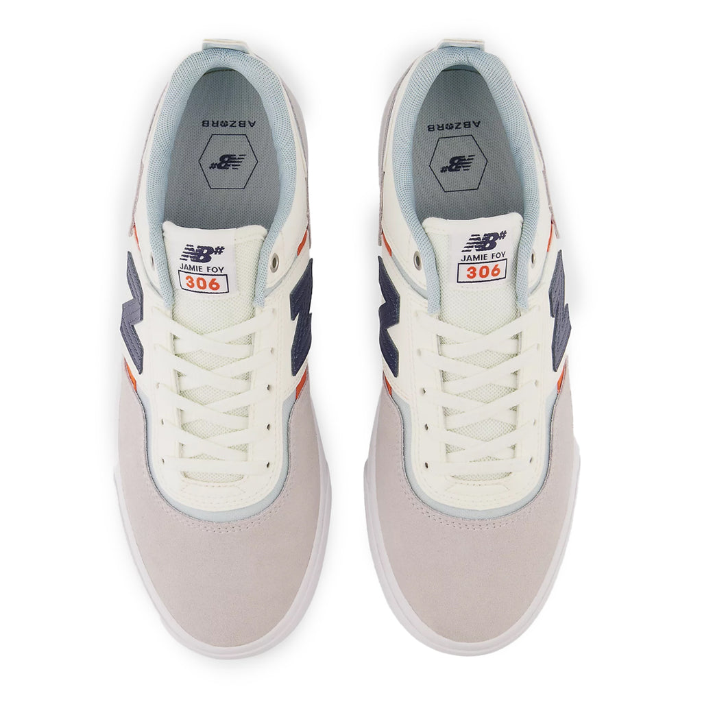 New Balance Numeric NM306 Jamie Foy Shoes - Grey / White - top