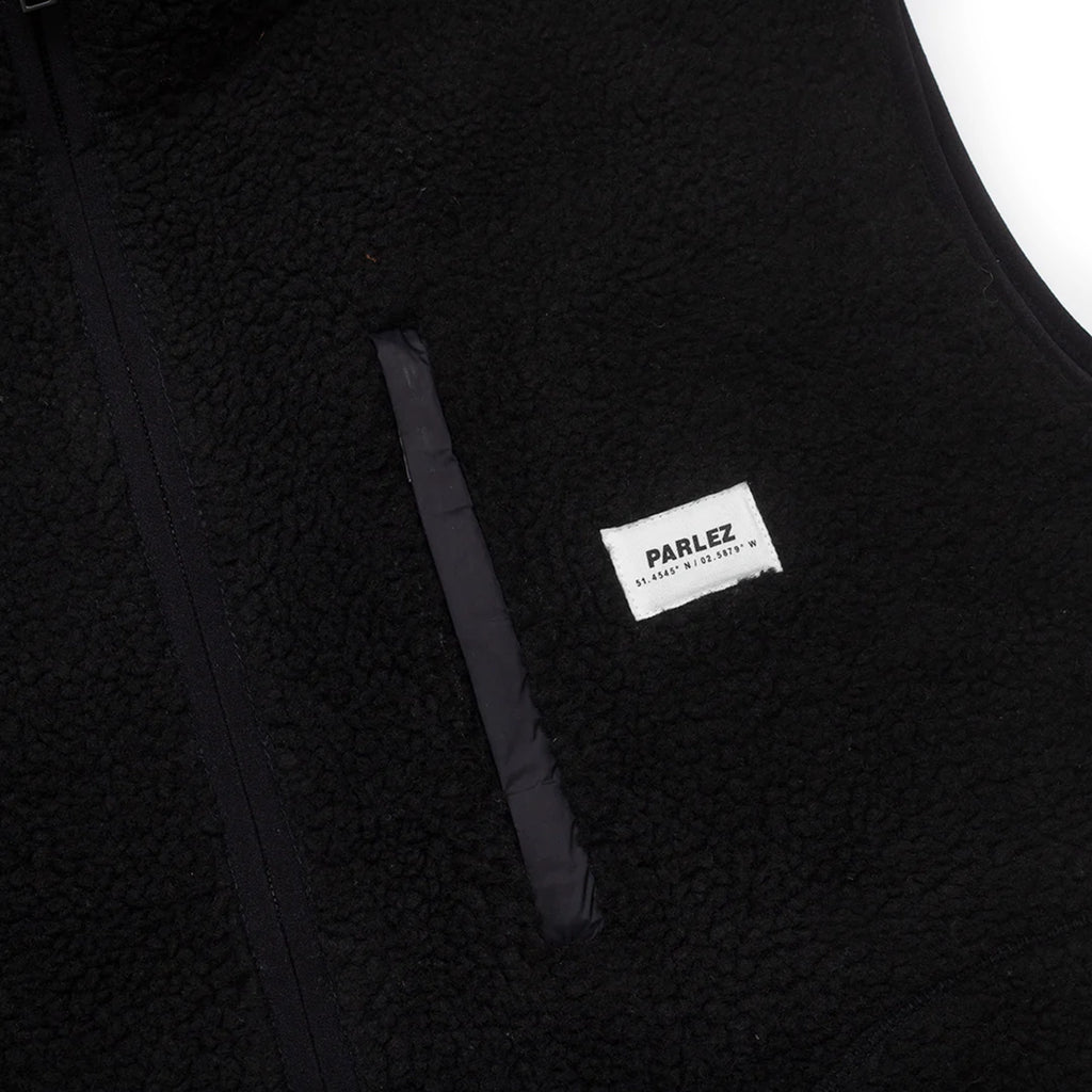 Parlez Lopez Fleece Gilet - Black