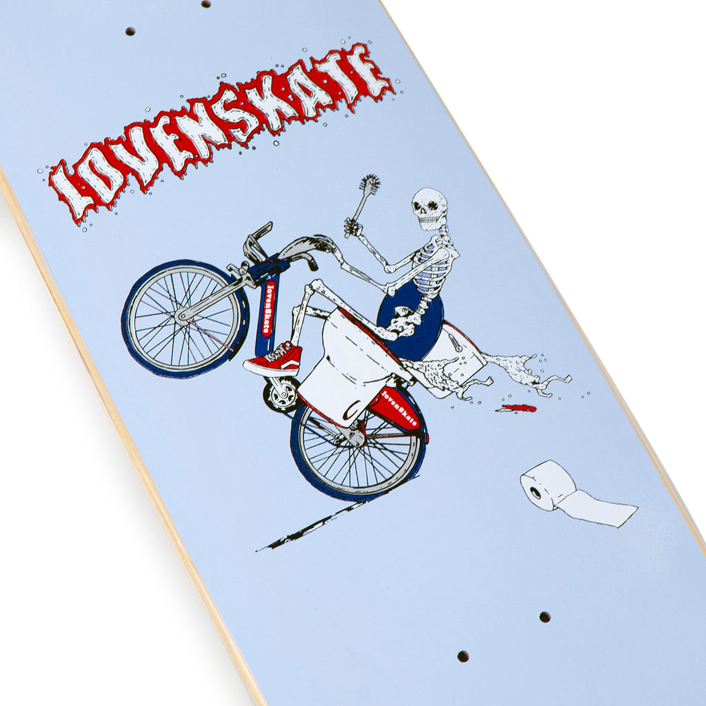 Lovenskate On Ya Bike Boris Skateboard Deck in 9" - Detail