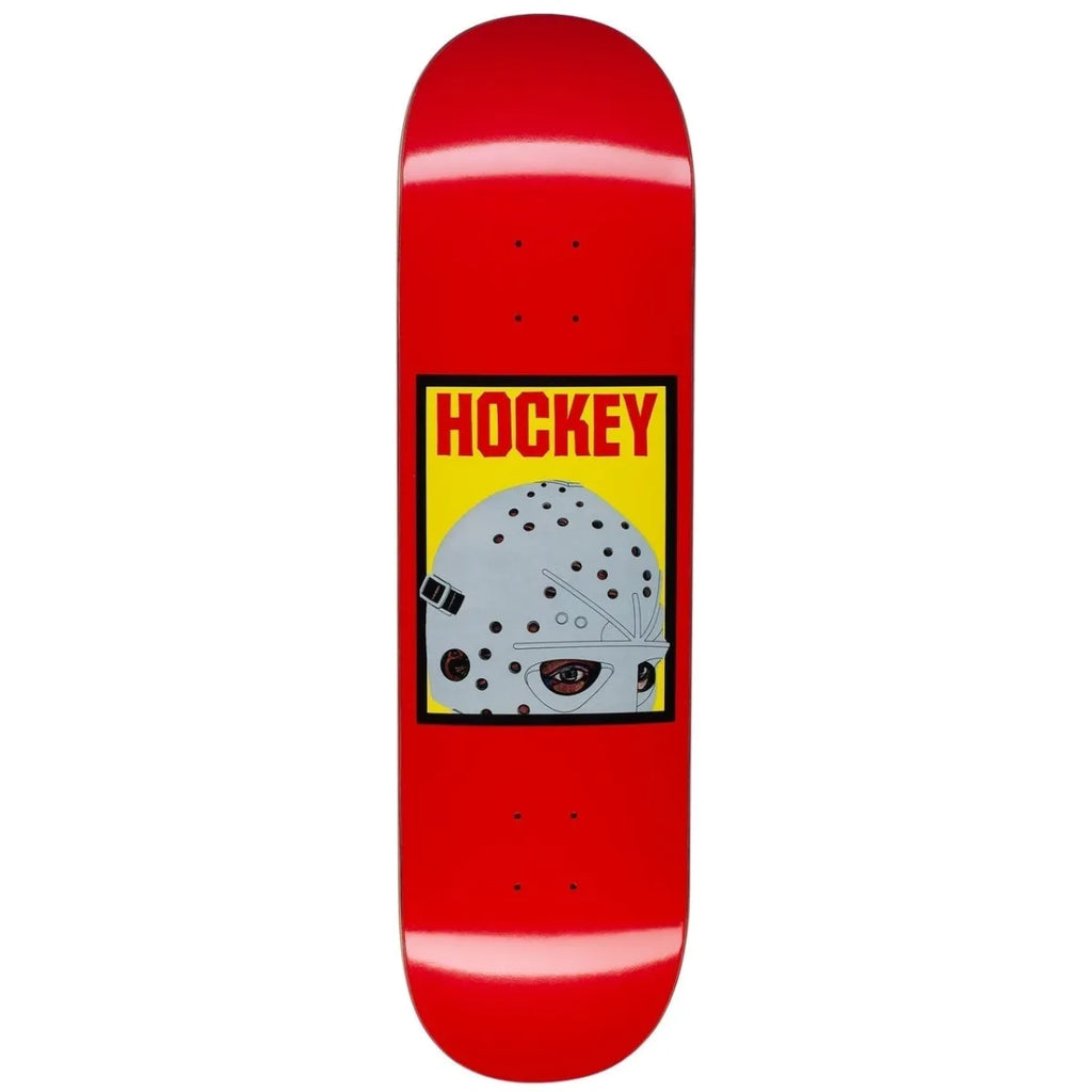 Hockey Skateboards Half Mask Deck - Red - 8.38"