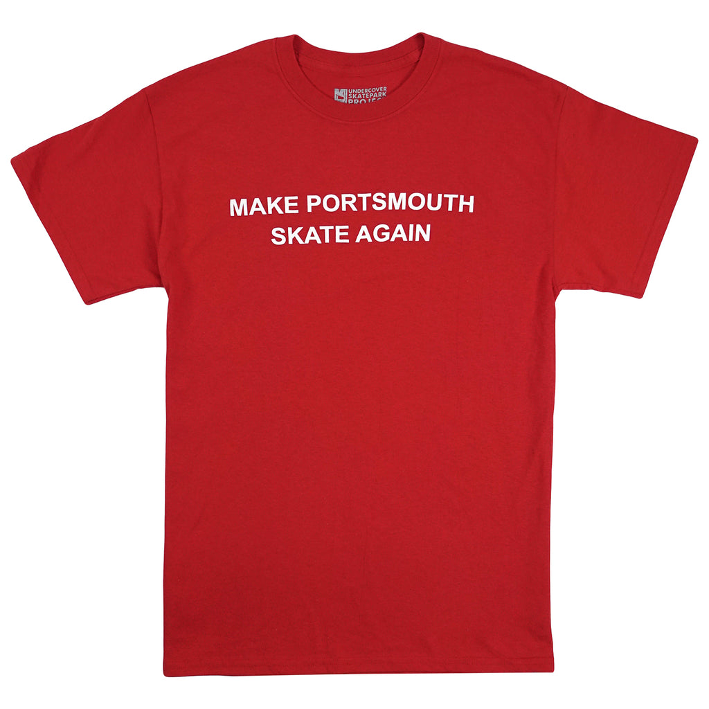 Undercover Skatepark Project Make Portsmouth Skate Again T Shirt in Red