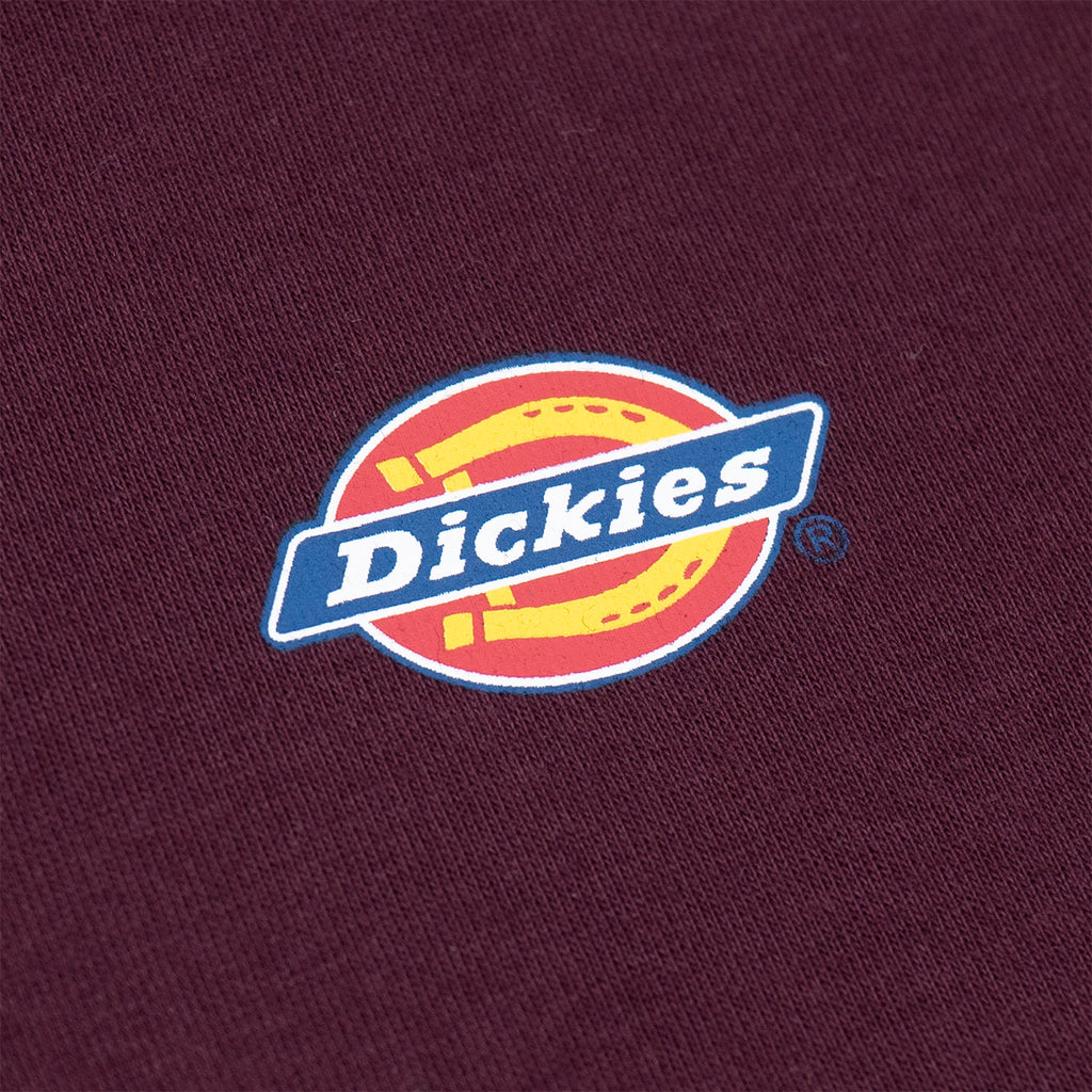 Dickies Mapleton T Shirt - Maroon - closeup