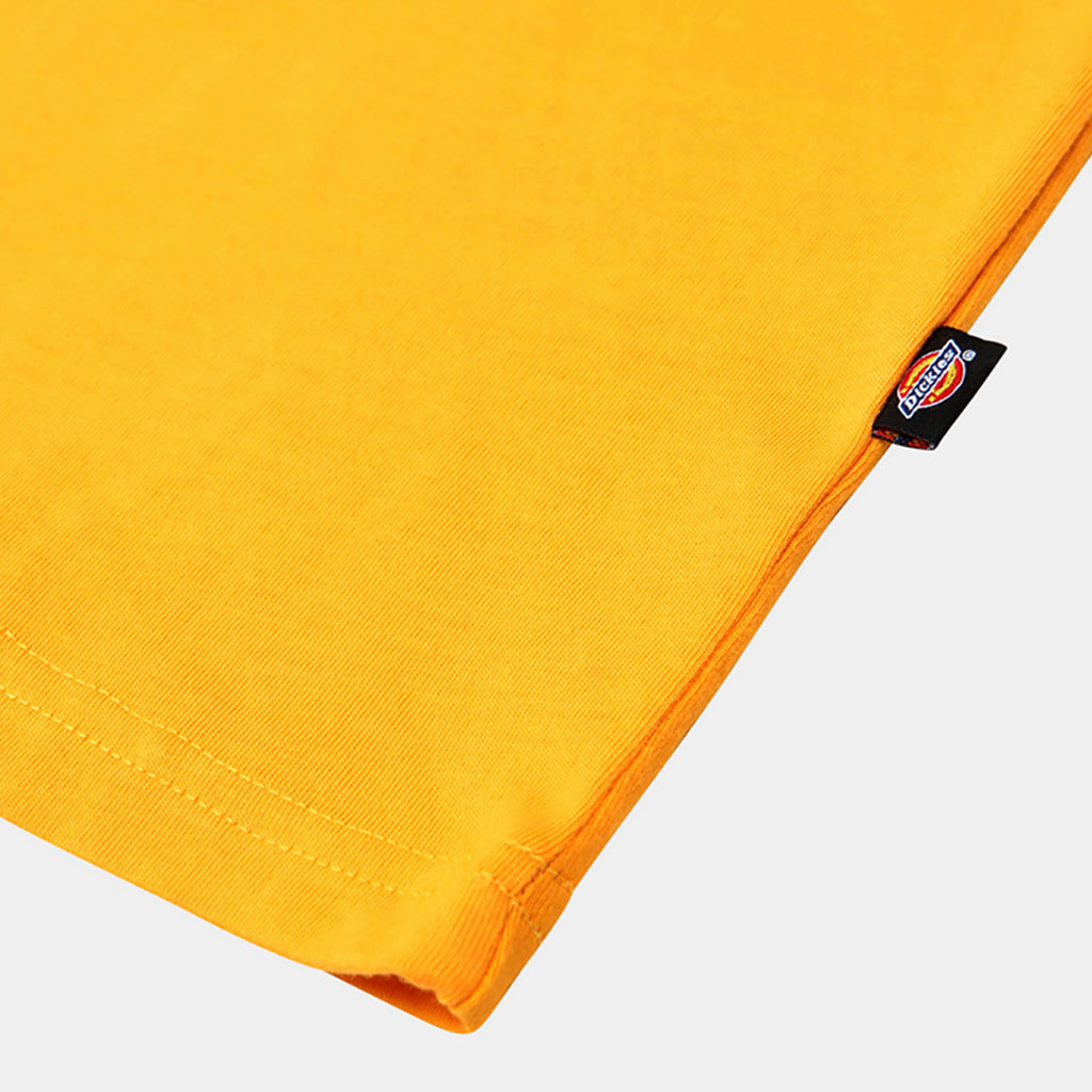 Dickies Mapleton T Shirt in Cadnium Yellow - Side Seam