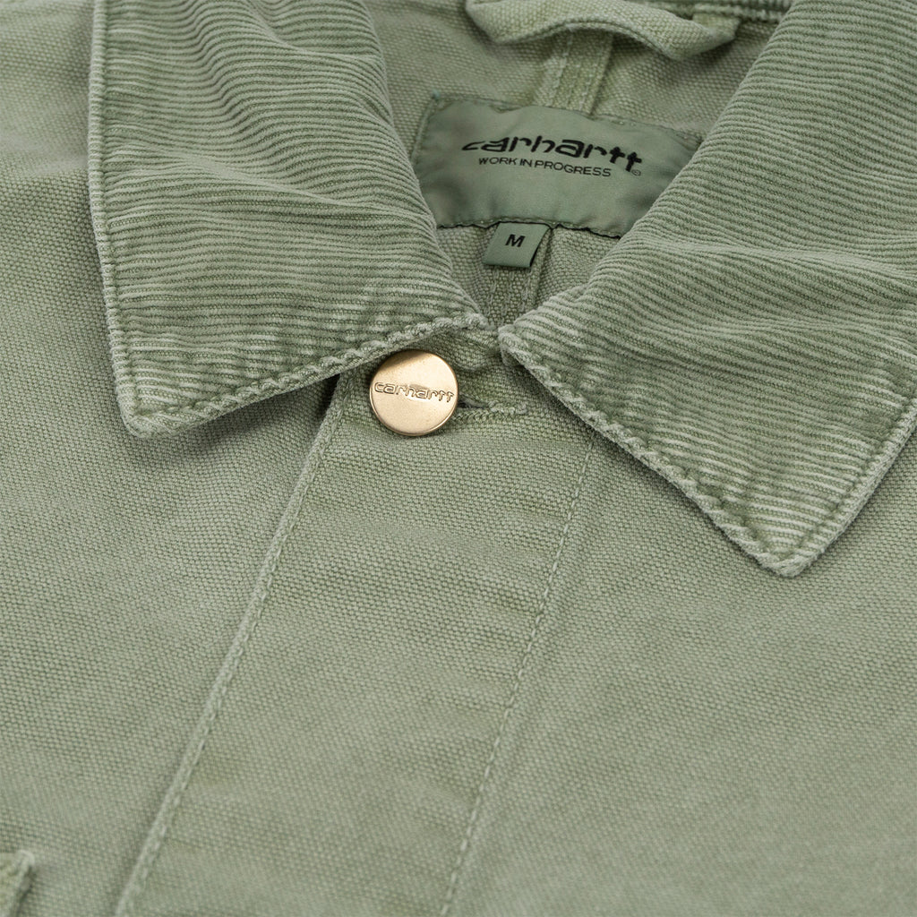 Carhartt WIP Michigan Coat - Pale Spearmint / Pale Spearmint washed - collar