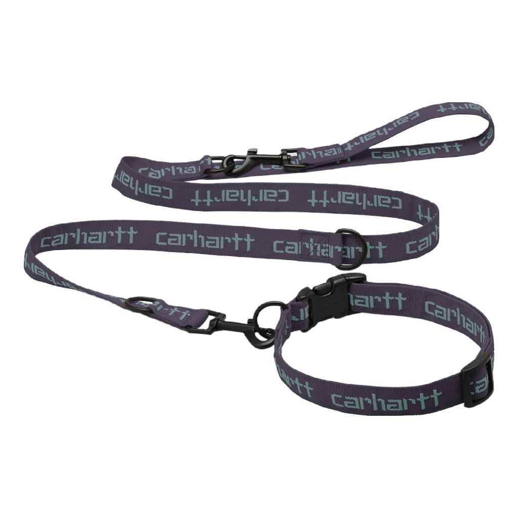 Carhartt WIP Script Dog Leash and Collar - Artichoke / Misty Sage