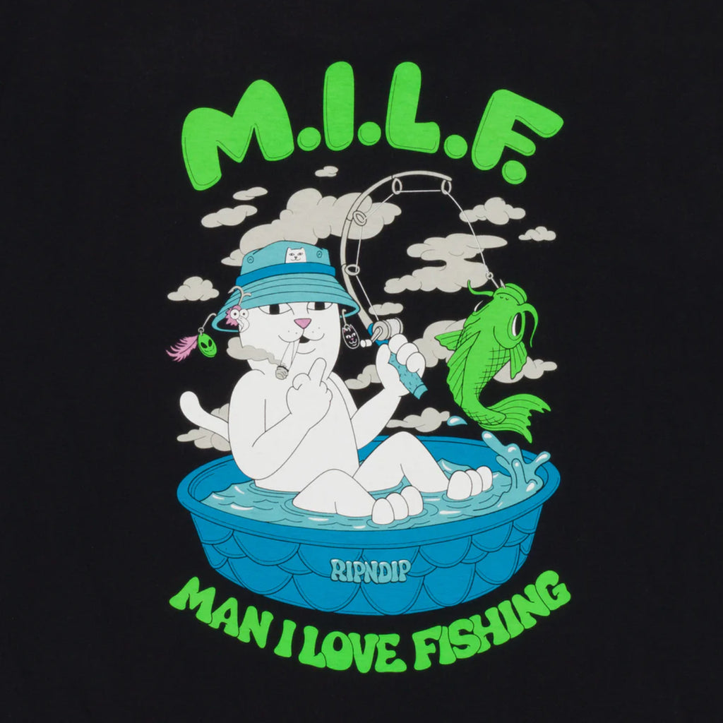 RIPNDIP MILF T Shirt - Black