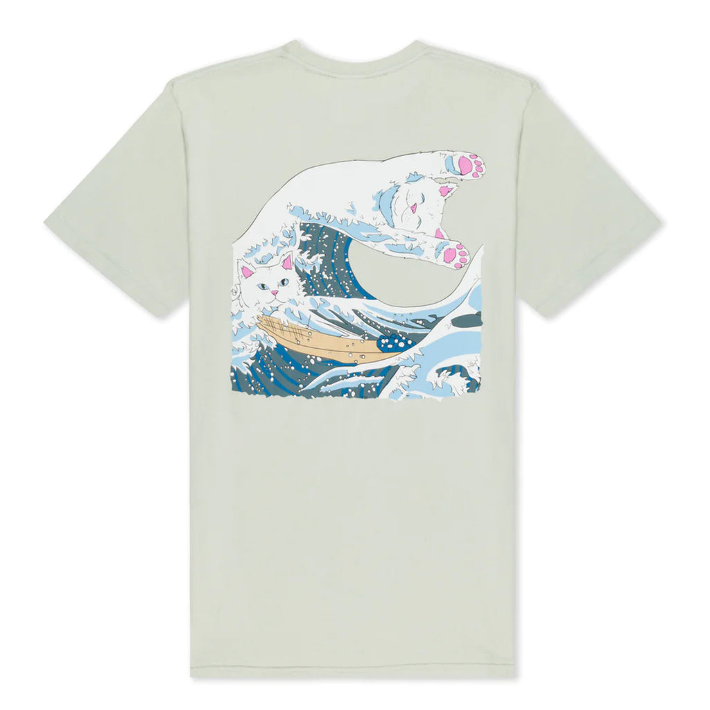 RIPNDIP Great Wave T Shirt - Sage