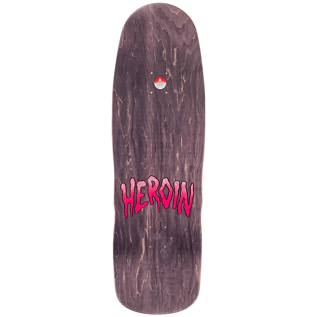 Heroin Skateboards Dead Dave TV Casualty  Skateboard deck 10.1"