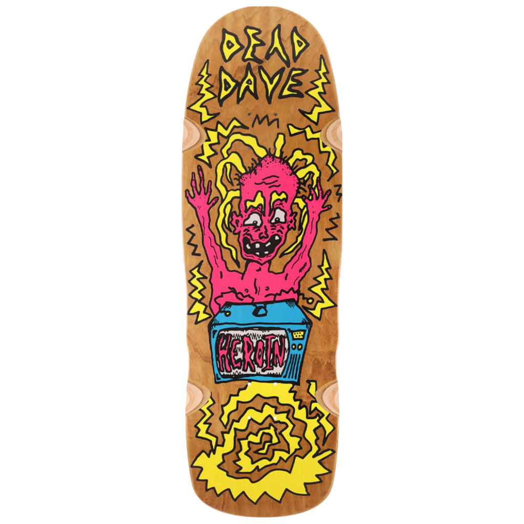 Heroin Skateboards Dead Dave TV Casualty  Skateboard deck 10.1"