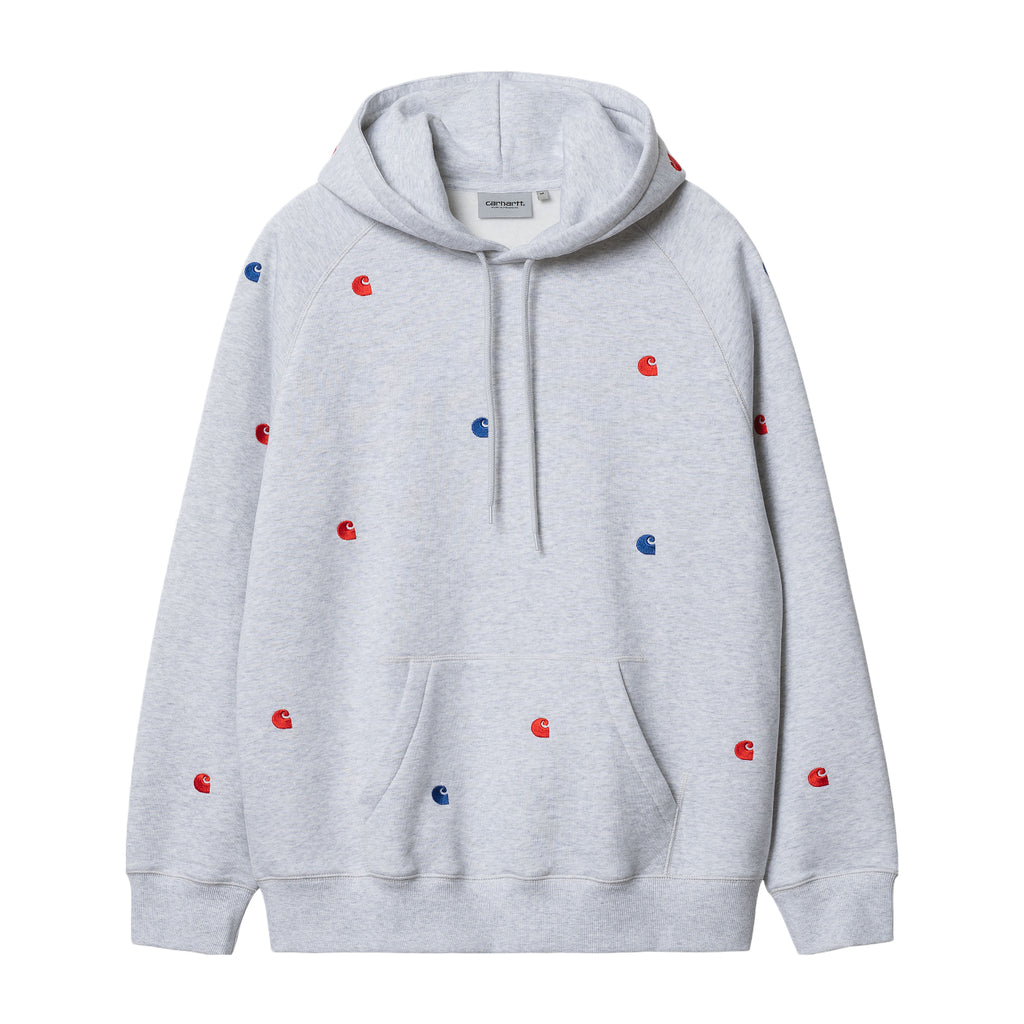 Carhartt WIP Hooded Seek Sweat Hoodie - Ash Heather