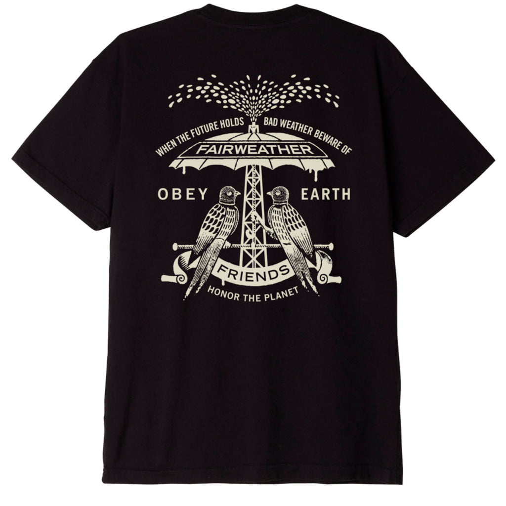 Obey Clothing Fairweather Friends T Shirt - Black