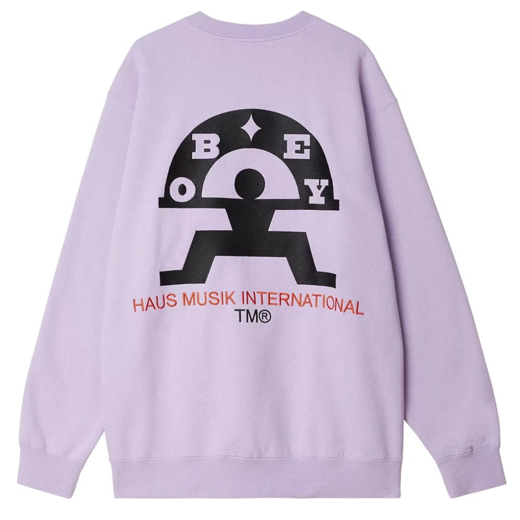 Obey Haus Musik Crew Sweatshirt - Digital Lavender