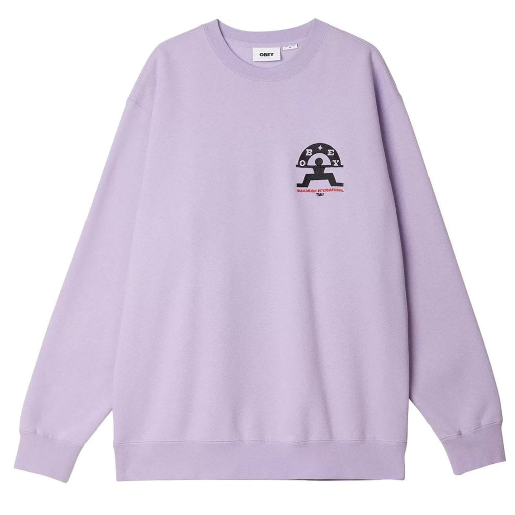 Obey Haus Musik Crew Sweatshirt - Digital Lavender