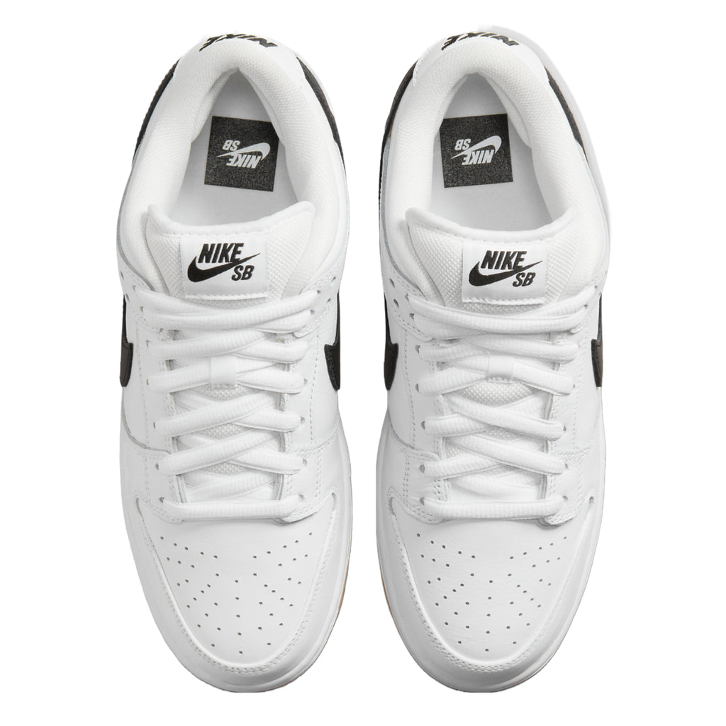 Nike SB Dunk Low - White / Black - White - Gum Light Brown