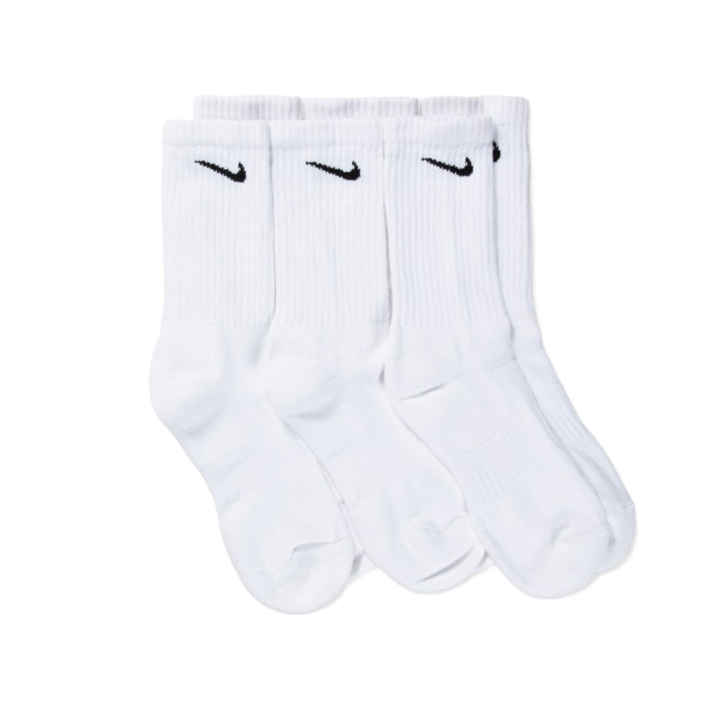 Nike Everyday Cotton Cushioned 3 Pack  Crew Socks - White