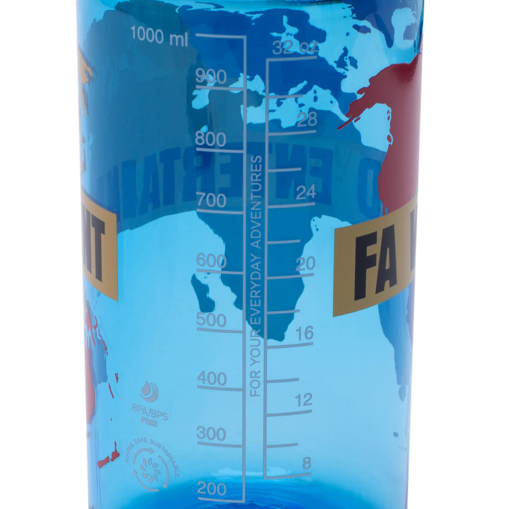 Fucking Awesome World Water Bottle - Blue