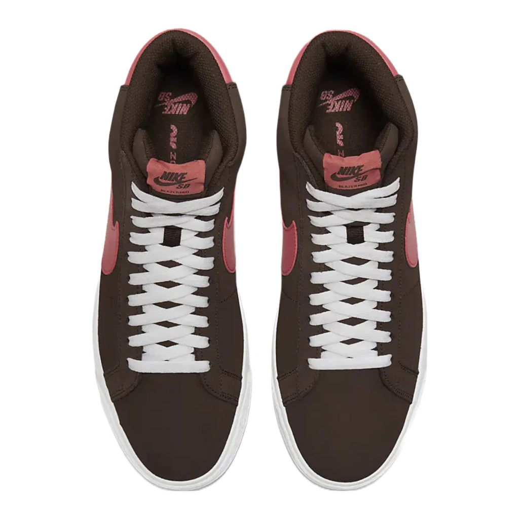 Nike SB Zoom Blazer Mid Shoes - Baroque Brown / Adobe Brown - White