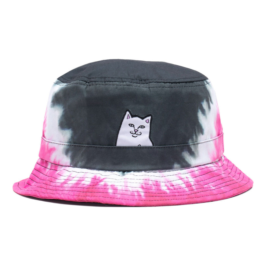 RIPNDIP Lord Nermal Tie Dye Bucket  Hat - Pink V Dye