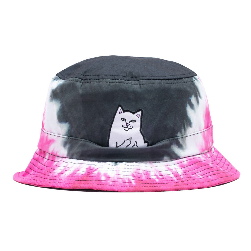 RIPNDIP Lord Nermal Tie Dye Bucket  Hat - Pink V Dye