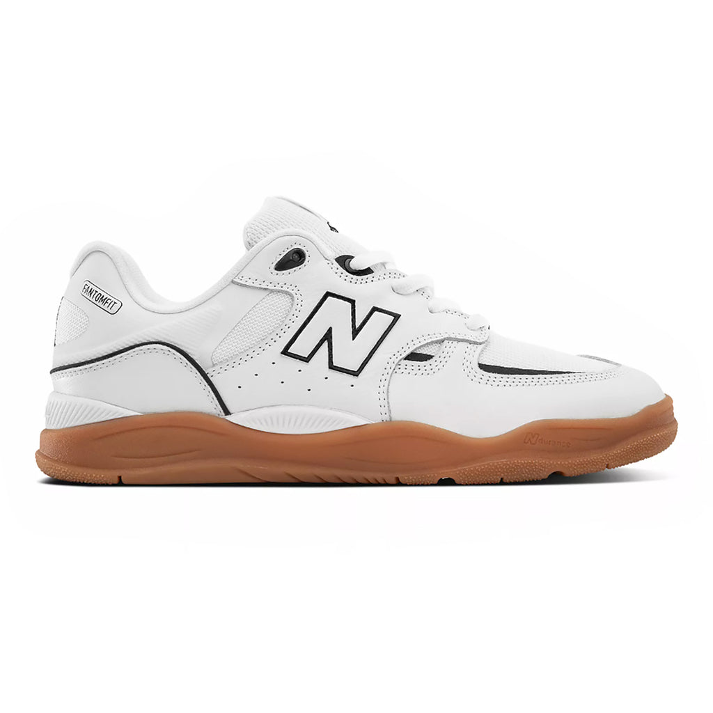 New Balance Numeric 1010 Tiago Shoes in White / Black / Gum