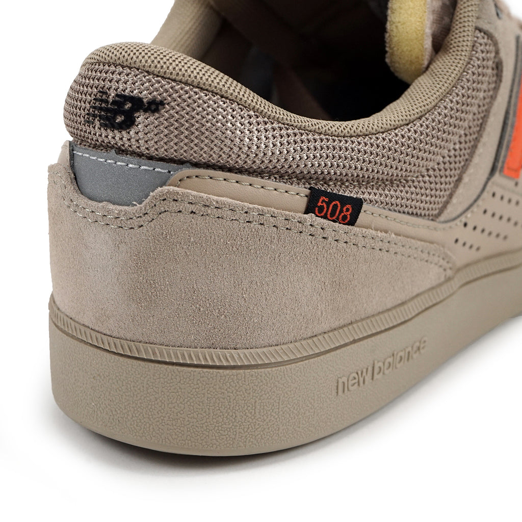 New Balance Numeric NM508 Brandon Westgate Shoes - Tan / Orange - heel