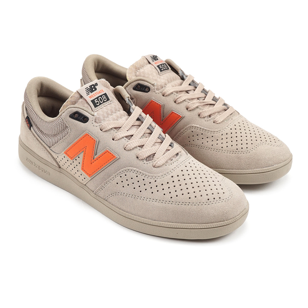 New Balance Numeric NM508 Brandon Westgate Shoes - Tan / Orange - pair