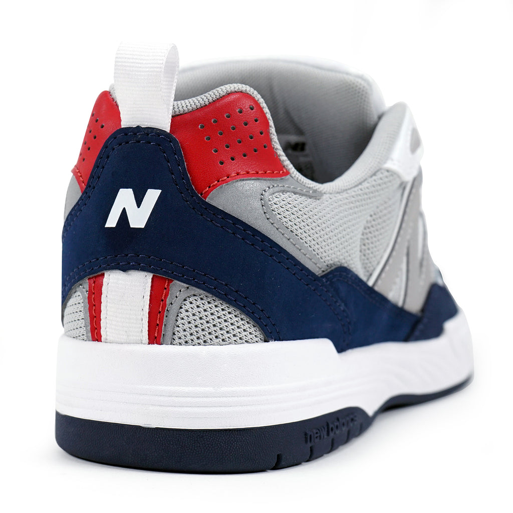 New Balance Numeric 808 Tiago Shoes - White / Navy - heel
