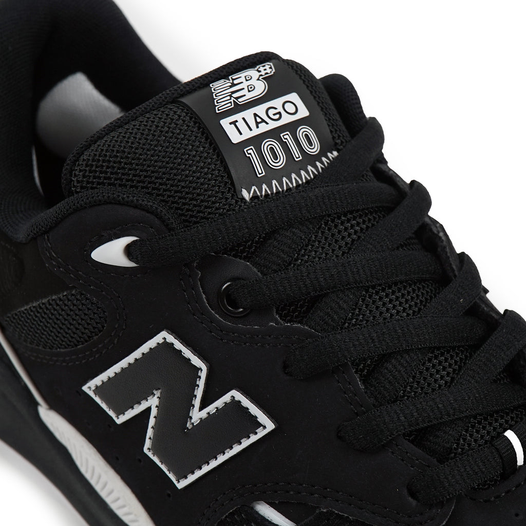 New Balance Numeric 1010 Tiago Shoes - Black / White - tongue