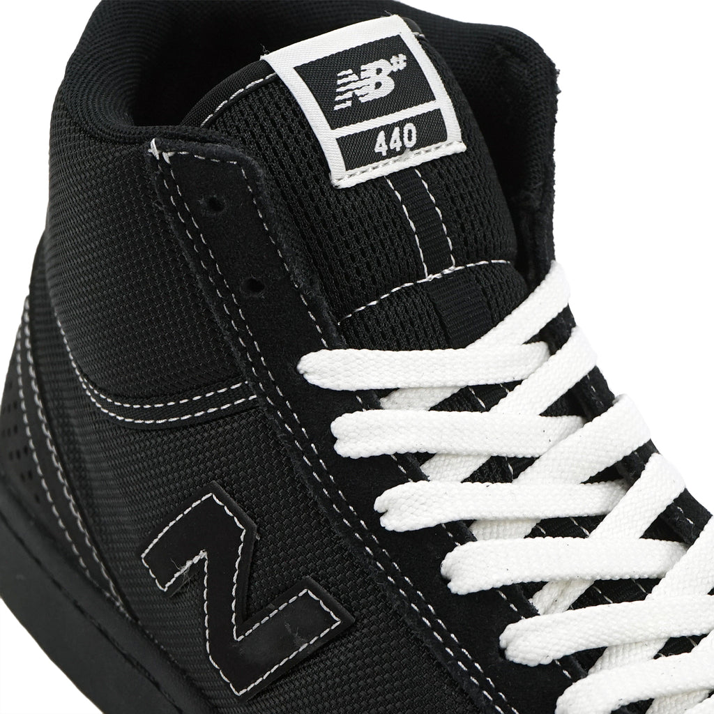 New Balance Numeric NM440 Hi  Shoes - Black / Black - tongue