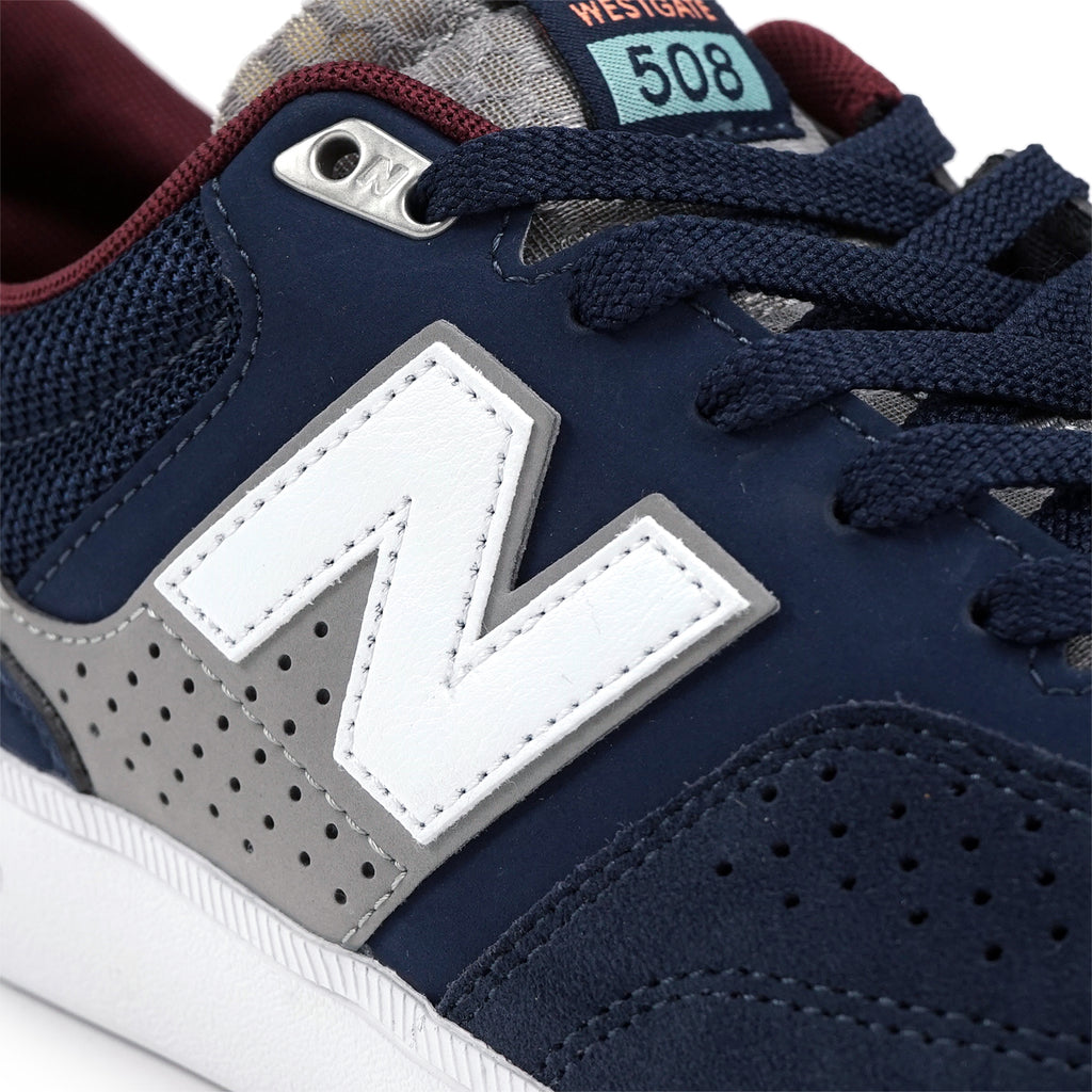 New Balance Numeric NM508 Brandon Westgate Shoes - Navy / Grey - side