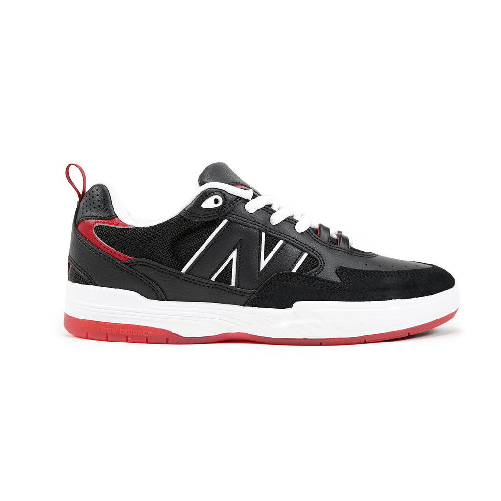 New Balance Numeric 808 Tiago Shoes - Black / Red - Side profile