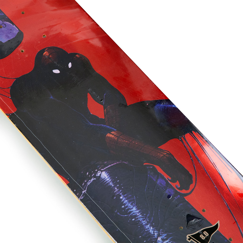 Primitive Neal Spiderman Skateboard Deck 8" - Graphic detail