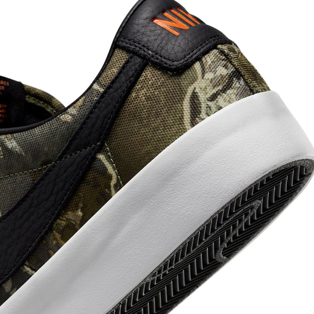 Nike SB Zoom Blazer Low Pro GT Shoes - Black / Safety Orange - Black - Photon Dust - heel