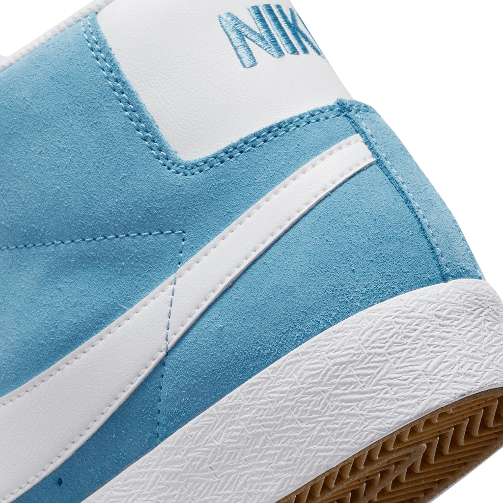Nike SB Zoom Blazer Cerulean / White - Cerulean - White - heel