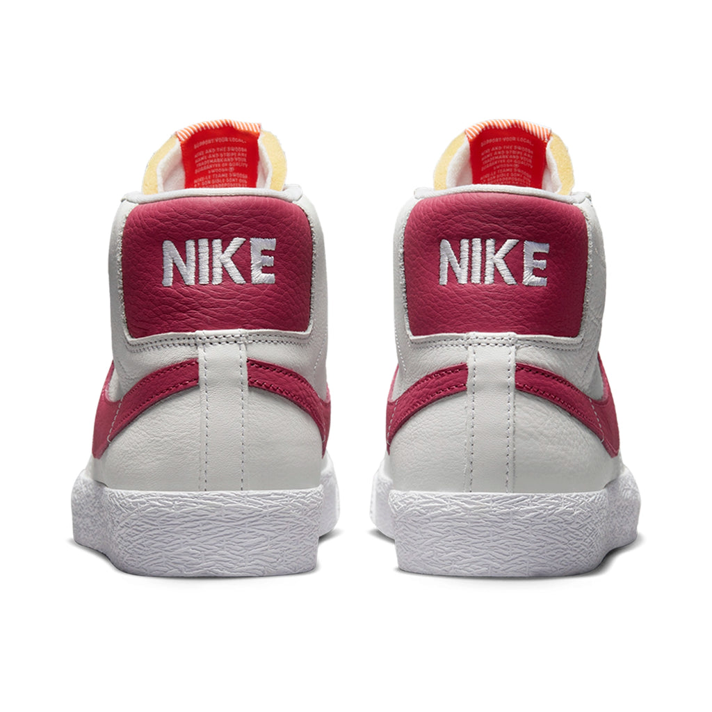 Nike SB Zoom Blazer Mid ISO Shoes - White / Sweet Beet - White - Sweet Beet - back