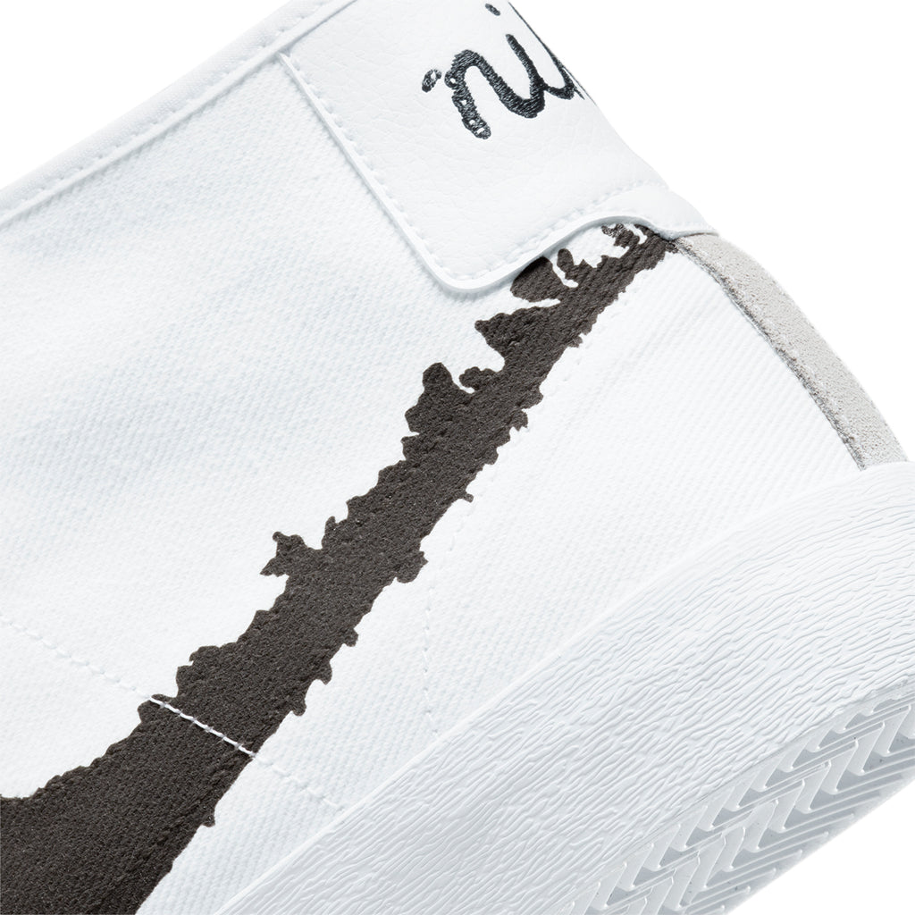 Nike SB  Blazer Court Mid Shoes - White / Black - White