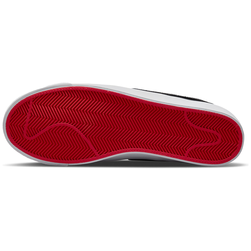 Nike SB Zoom Blazer Low Pro GT Shoes - Black / Varsity Red / Fir - bottom