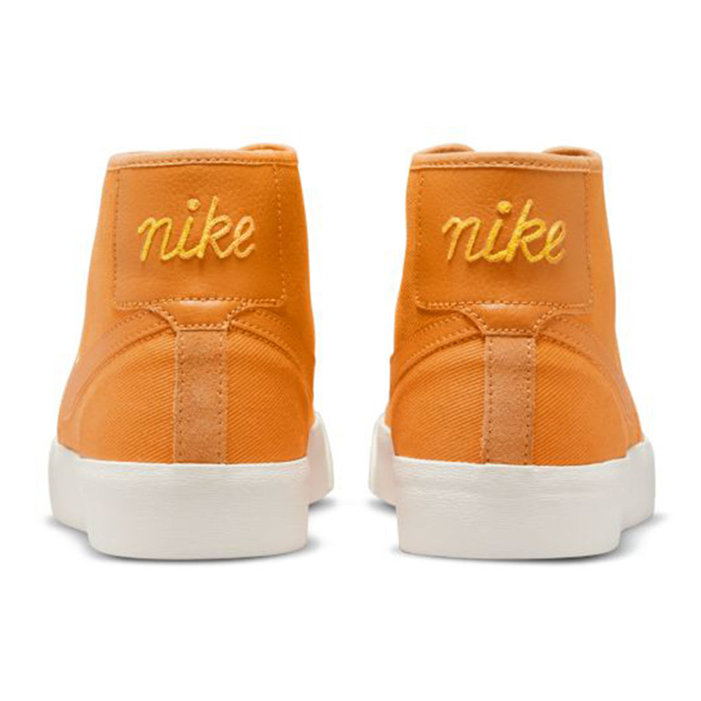 Nike SB  Blazer Court Mid Shoes - Light Curry / Light Curry / Light Curry / Sail - back