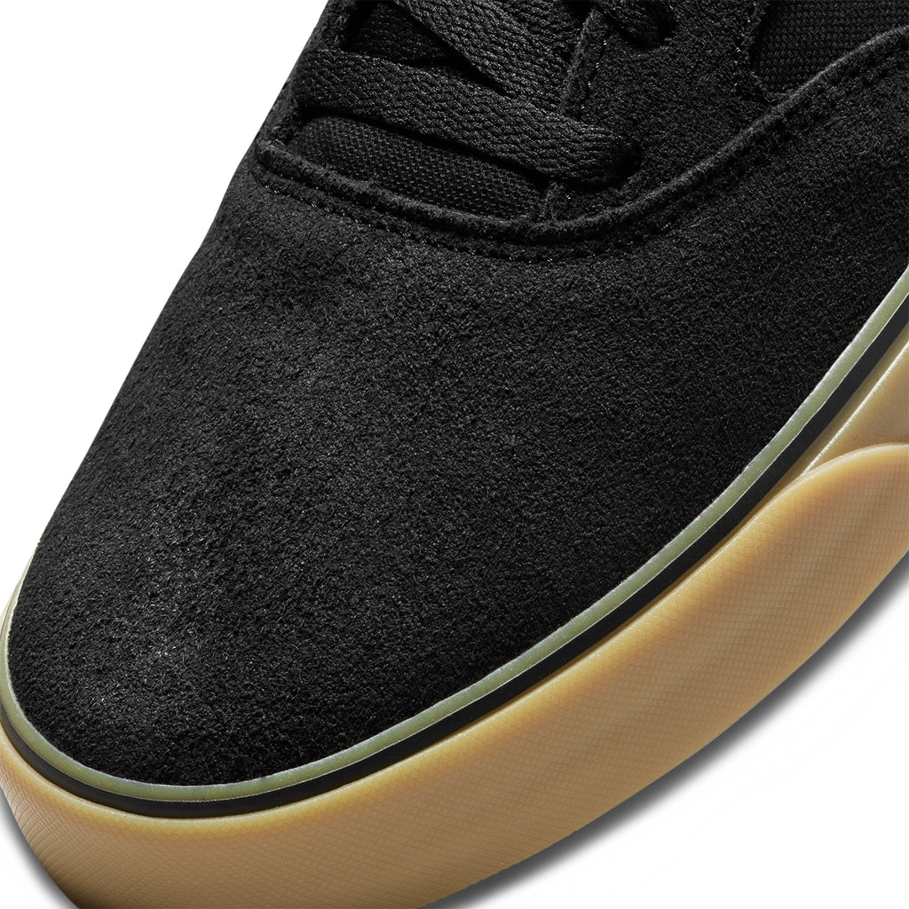 Nike SB Chron  2 Shoes - Black / White - Black - Gum Light Brown - toe
