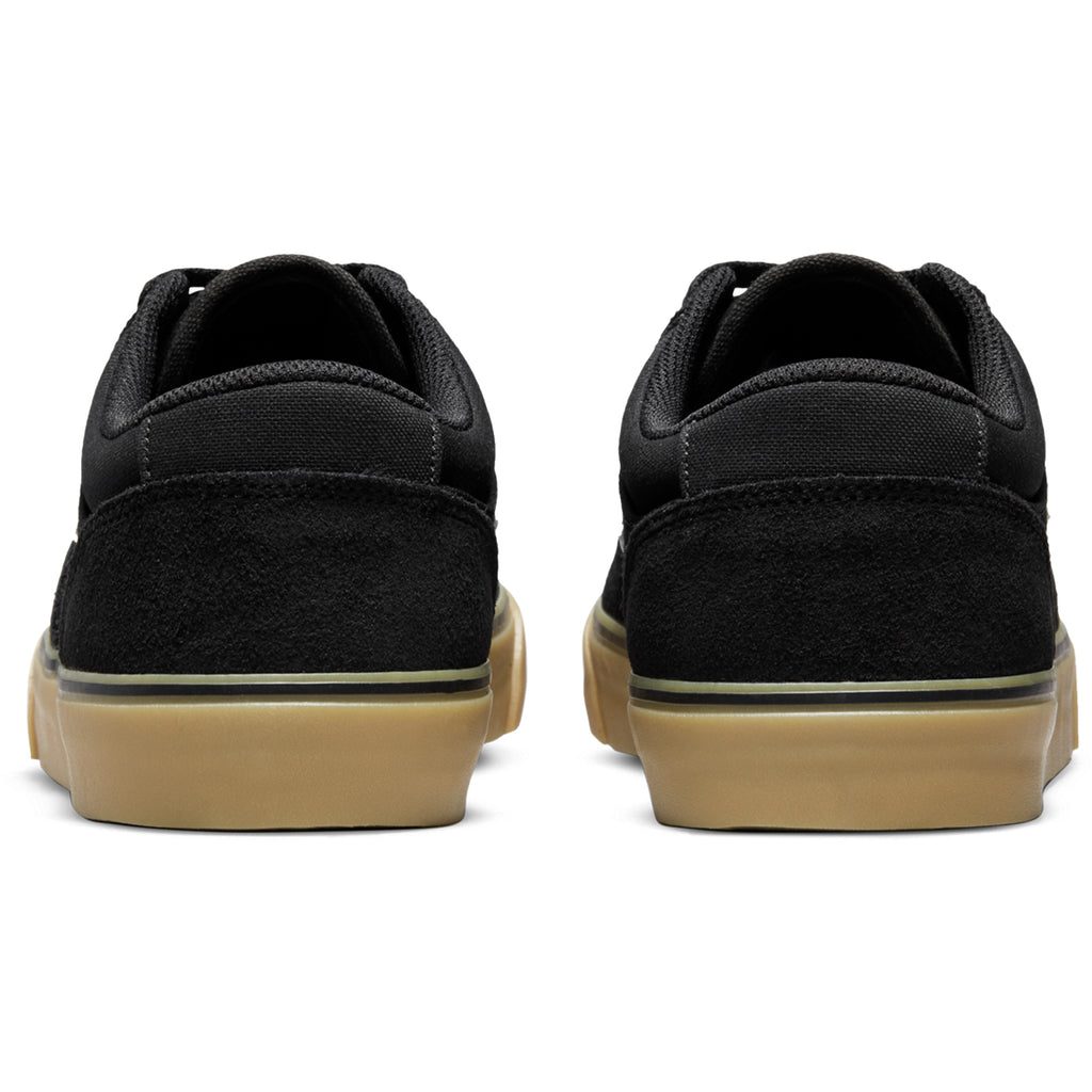 Nike SB Chron  2 Shoes - Black / White - Black - Gum Light Brown - back