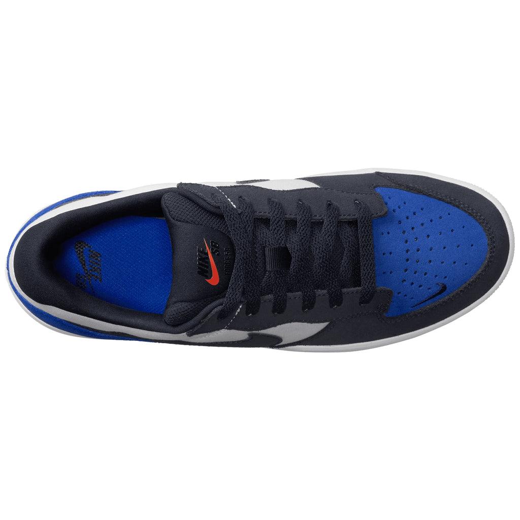 Nike SB Force 58 Shoes - Obsidian /Obsidian - White - Hyper Royal - top2