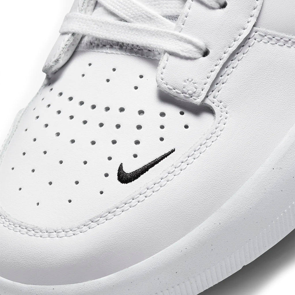 Nike SB Force 58 Shoes - White / Black - White - White - toe