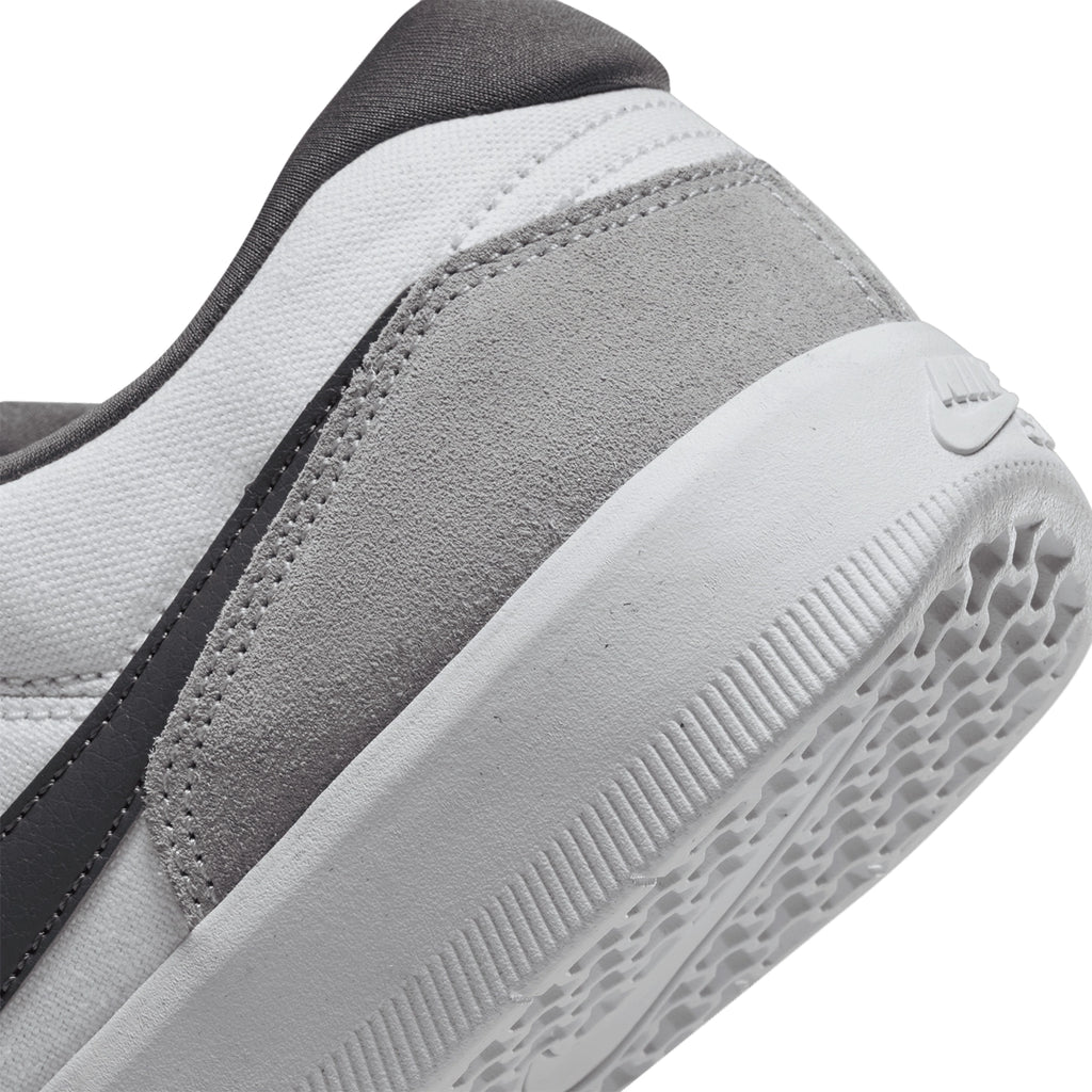 Nike SB Force 58 Shoes - Dark Grey / Dark Grey - White - Wolf Grey - heel