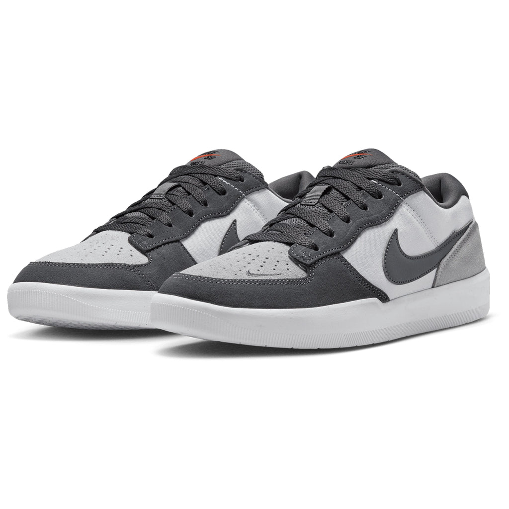 Nike SB Force 58 Shoes - Dark Grey / Dark Grey - White - Wolf Grey - pair