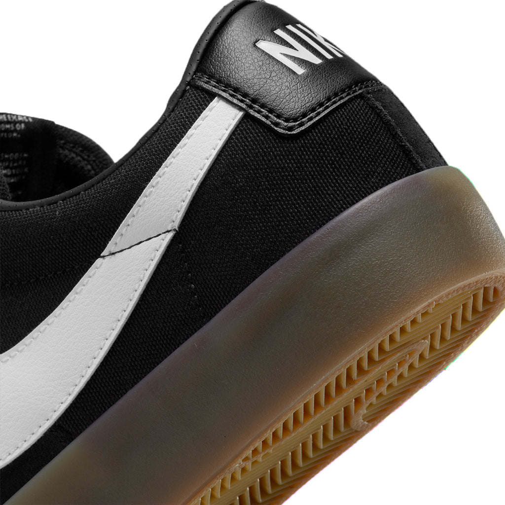 Nike SB Zoom Blazer Low Pro GT Shoes - Black / White - Black - White - heel