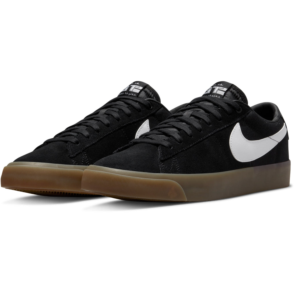 Nike SB Zoom Blazer Low Pro GT Shoes - Black / White - Black - White - pair